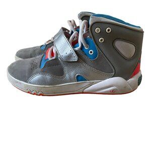 Adidas Kids High-Top Sneakers Youth Size 6.5 Gray & Red